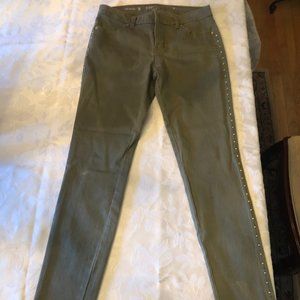 Jennifer Lopez Olive Skinny Jeans - Size 4